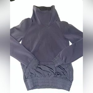 Lululemon cowl neck pullover; Black; XS